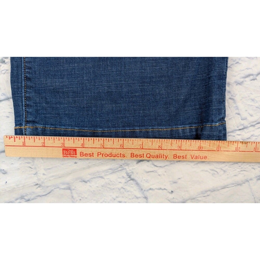 Lands End Jean Women’s 18 Blue High Waisted Wide Leg Denim Jean - Picture 5 of 6
